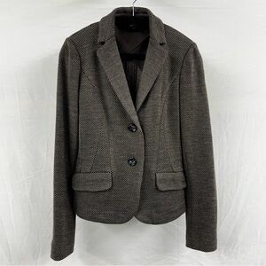 Weekend Max Mara Brown Wool Suit Fitted Jacket Blazer Size Small authentic Saks